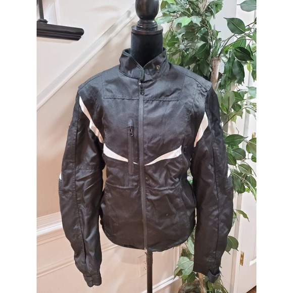 Bilt Men Black Long Sleeve Full Zipper Pockets Logo Motorcycle Jacket Size Small - Picture 1 of 15